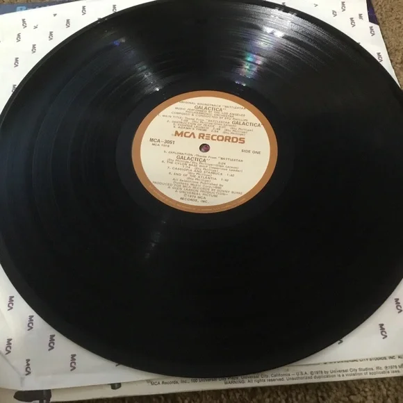 Battlestar Galactica Original Soundtrack LP 1978 - Picture 5 of 6